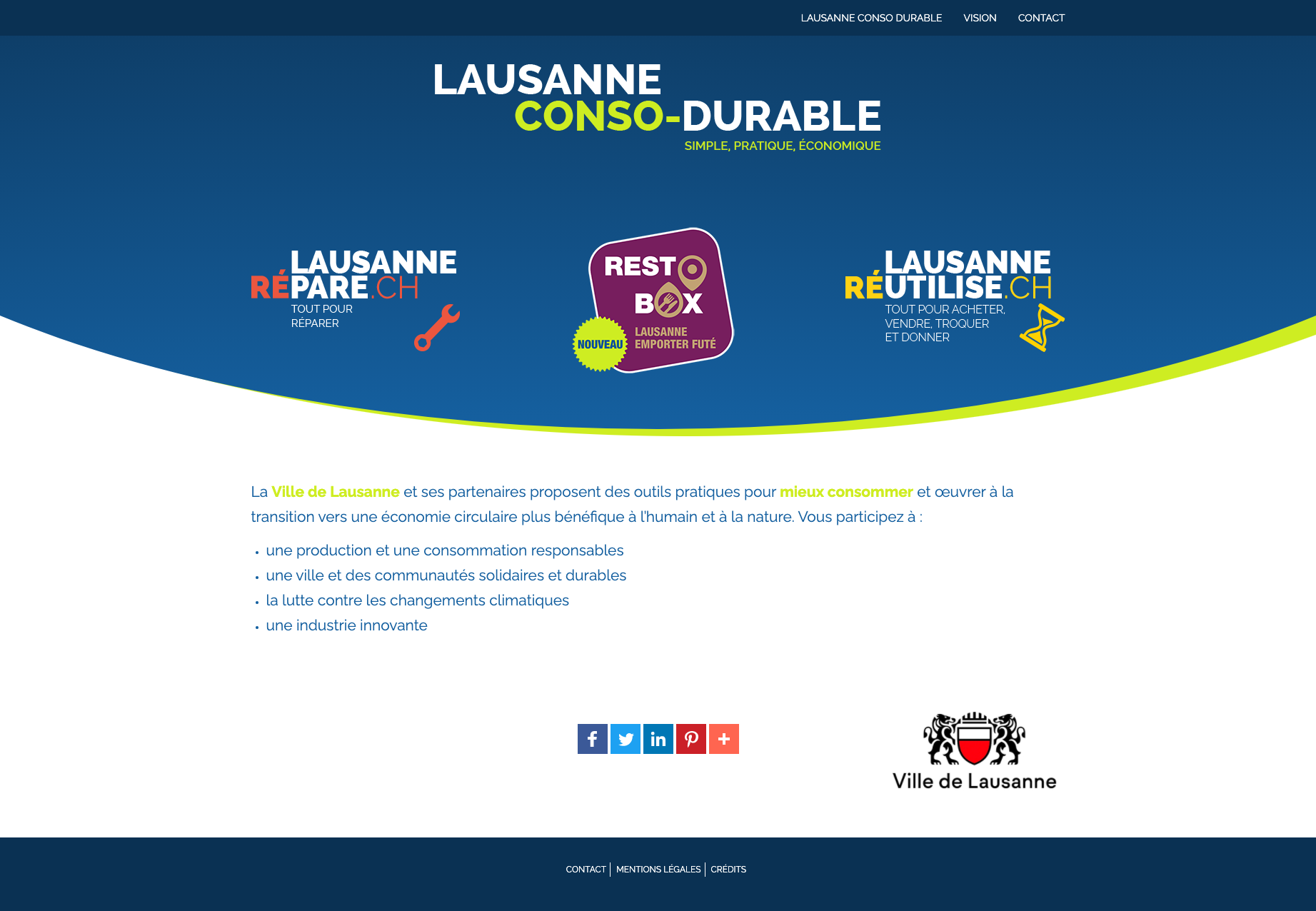 Portail Lausanne Conso Durable